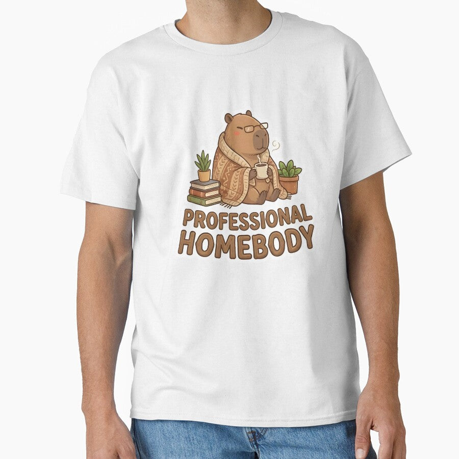 Professional Homebody Capybara - Cute Kawaii Aesthetic by Petsy Hub T-Shirts, Hoodie, Sweatshirt | BlankRebels.com (Image 1)