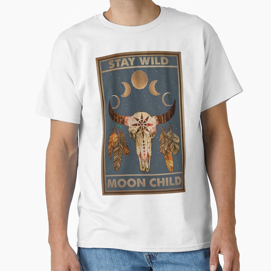 Stay Wild Moon Child Poster, Hippie Poster, Hippie Wall Art, Hippie Room Decor, Hippie Decor, Boho Wall Art,... (Image 1)