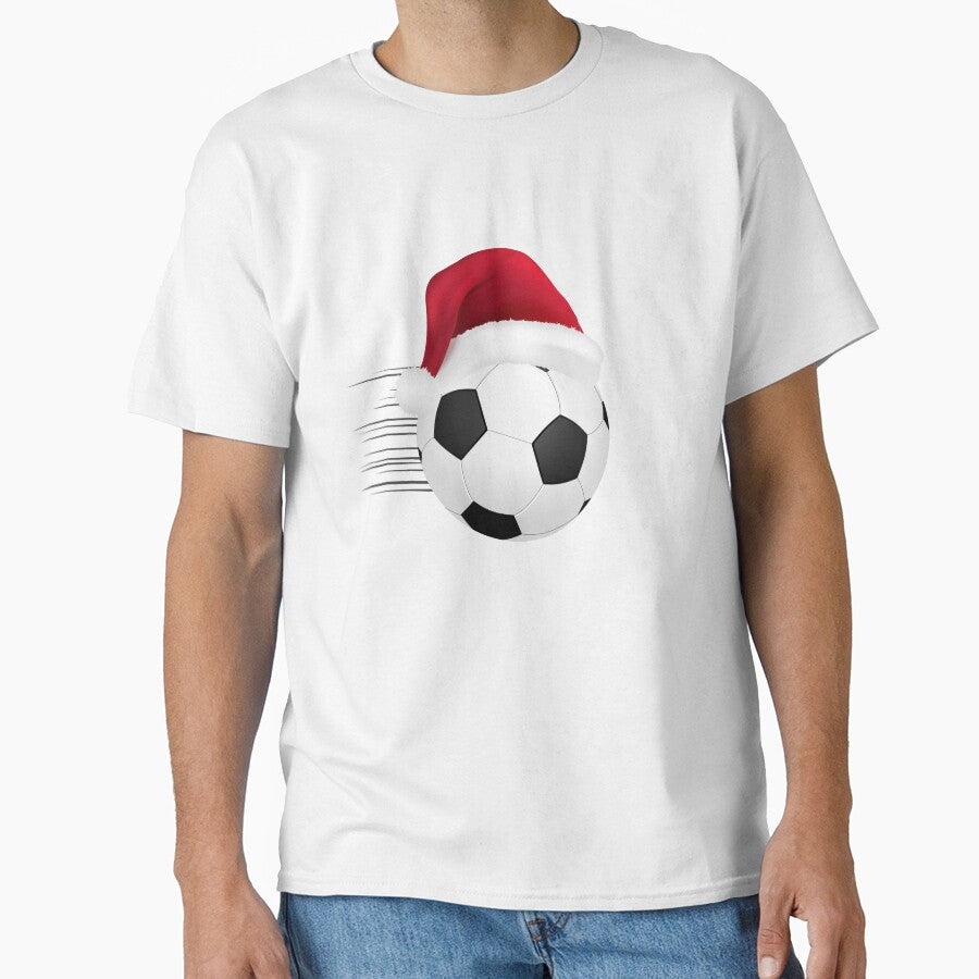 Soccer football Christmas Ball Santa Hat Funny Sport Xmas Boys Men by ibeargifts