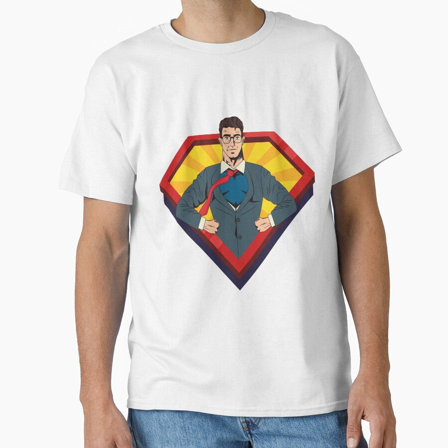 SuperHero in suit by SeedsplashMerch