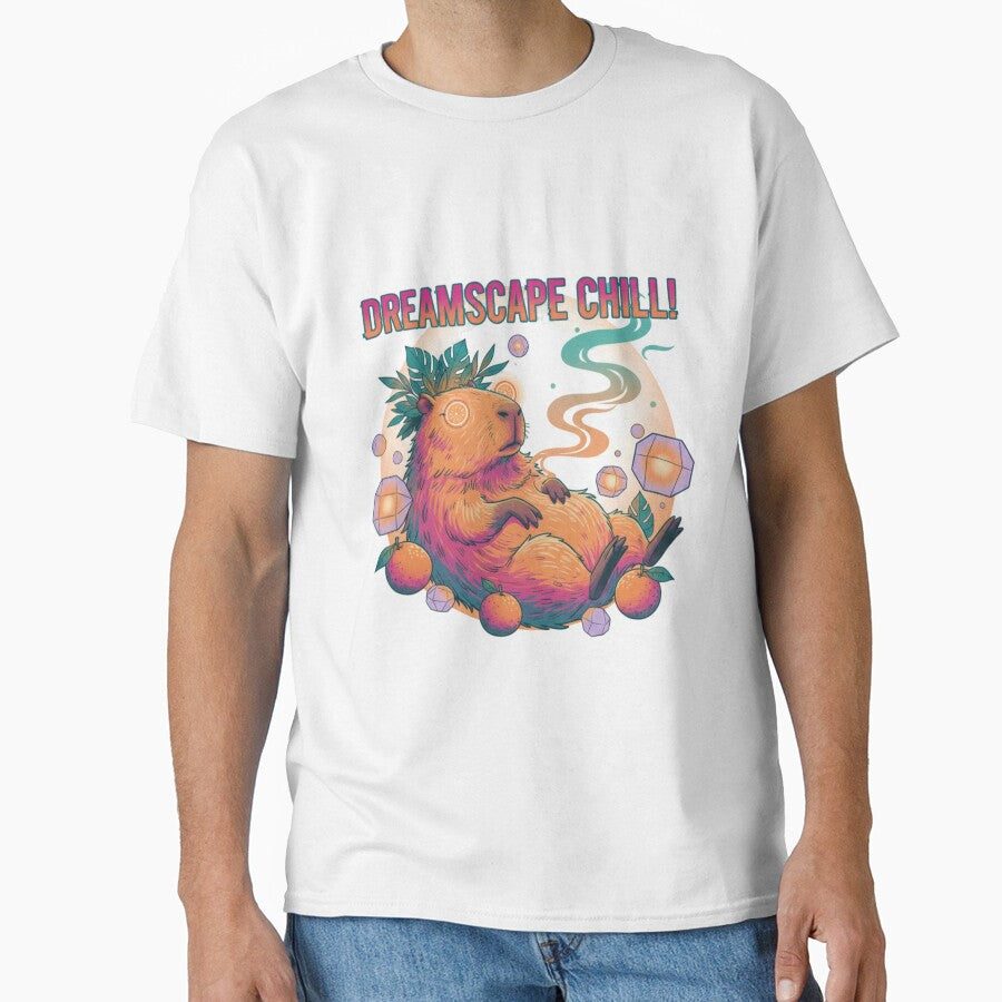 Vaporwave Capybara Relaxation by Dano-Designs T-Shirts, Hoodie, Sweatshirt | BlankRebels.com (Image 1)