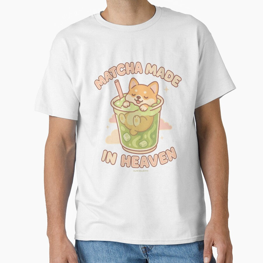 Matcha Made in Heaven – Corgi in Iced Matcha Latte by MLynCollective T-Shirts, Hoodie, Sweatshirt | BlankRebels.com (Image 1)