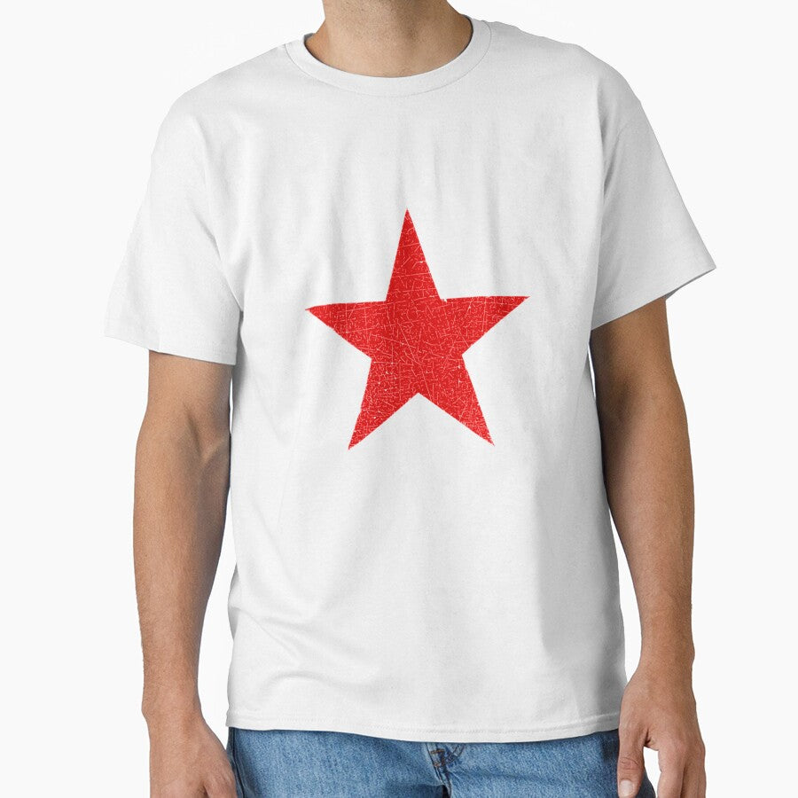 Vintage Look Russian Red Star Classic TShirt1844 by SalmaCosta