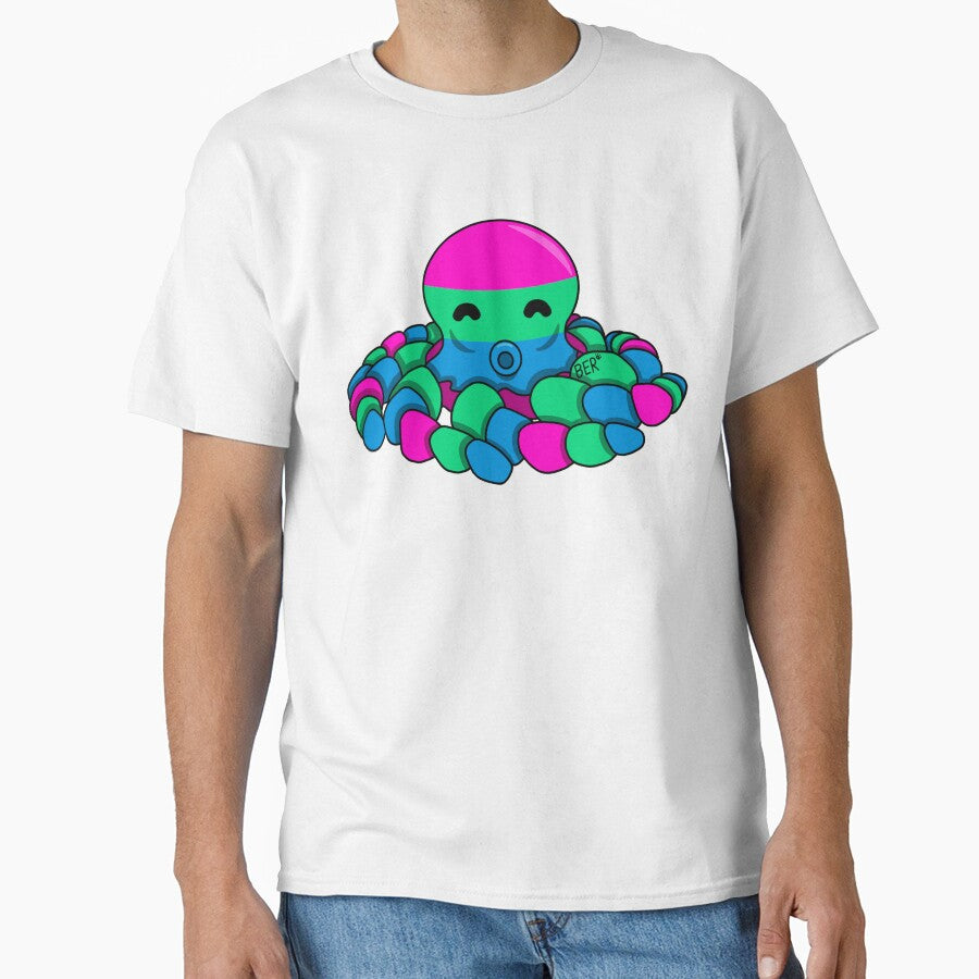 Polysexual Pride Fidget Octopus by SentABear T-Shirts, Hoodie, Sweatshirt | BlankRebels.com (Image 1)