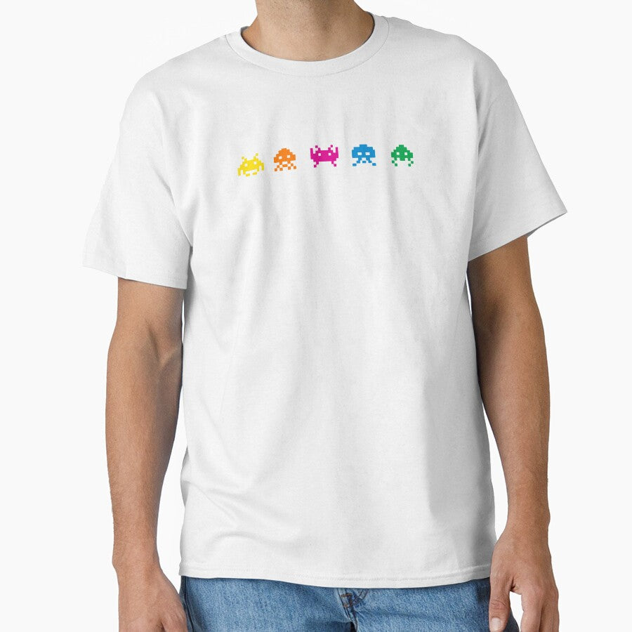 Raindow Invaders by OneBigPixel