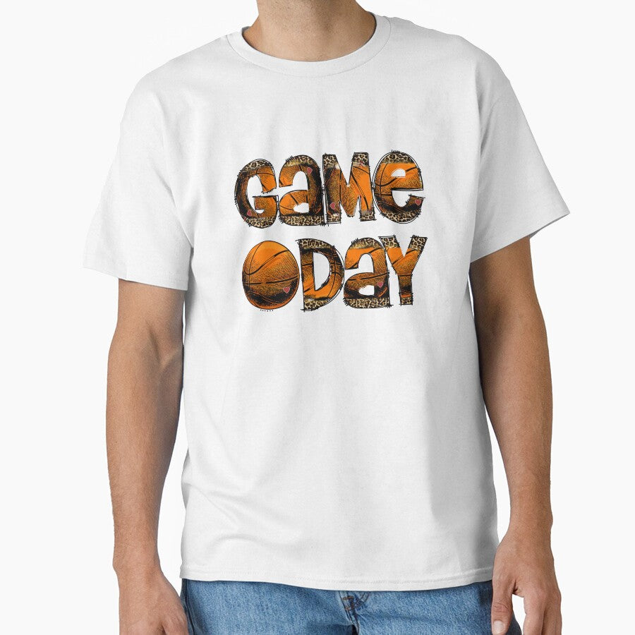 Game Day Basketball Sublimation, Basketball Leopard Letter Png, Basketball Png, Basketball Game Day, Basketball... (Image 1)