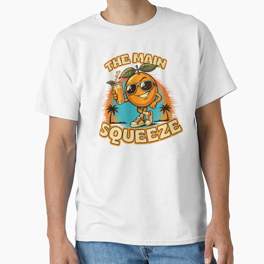 The Main Squeeze Funny Orange Pun Retro Vintage Design by KennyBartender