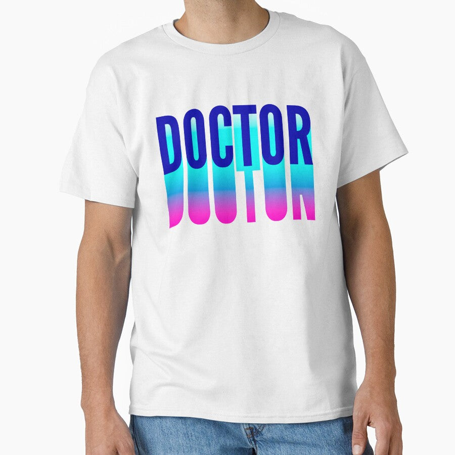 Doctor With Long Gradient Shadow by SVPOD T-Shirts, Hoodie, Sweatshirt | BlankRebels.com (Image 1)