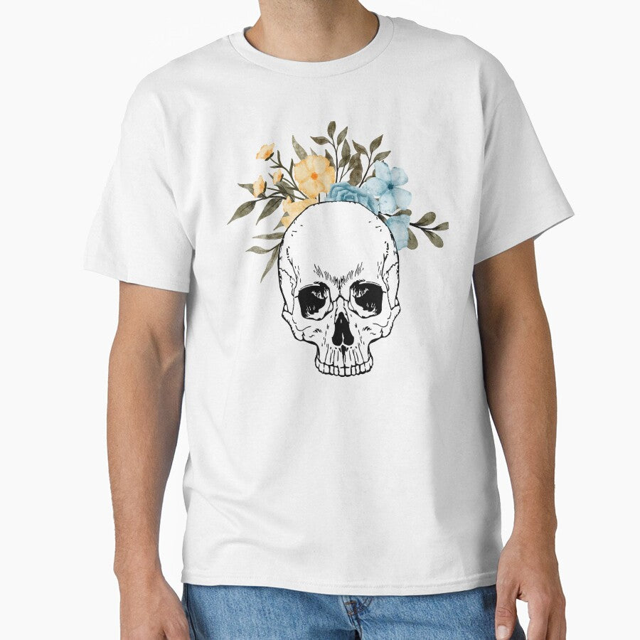 Boho Flower Skull by alybugg