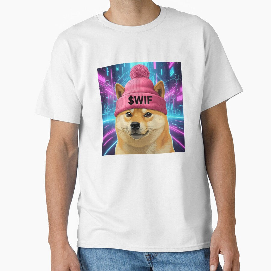 WIF Solana Crypto Dog with Hat Design by CryptoThreads4 You T-Shirts, Hoodie, Sweatshirt | BlankRebels.com (Image 1)