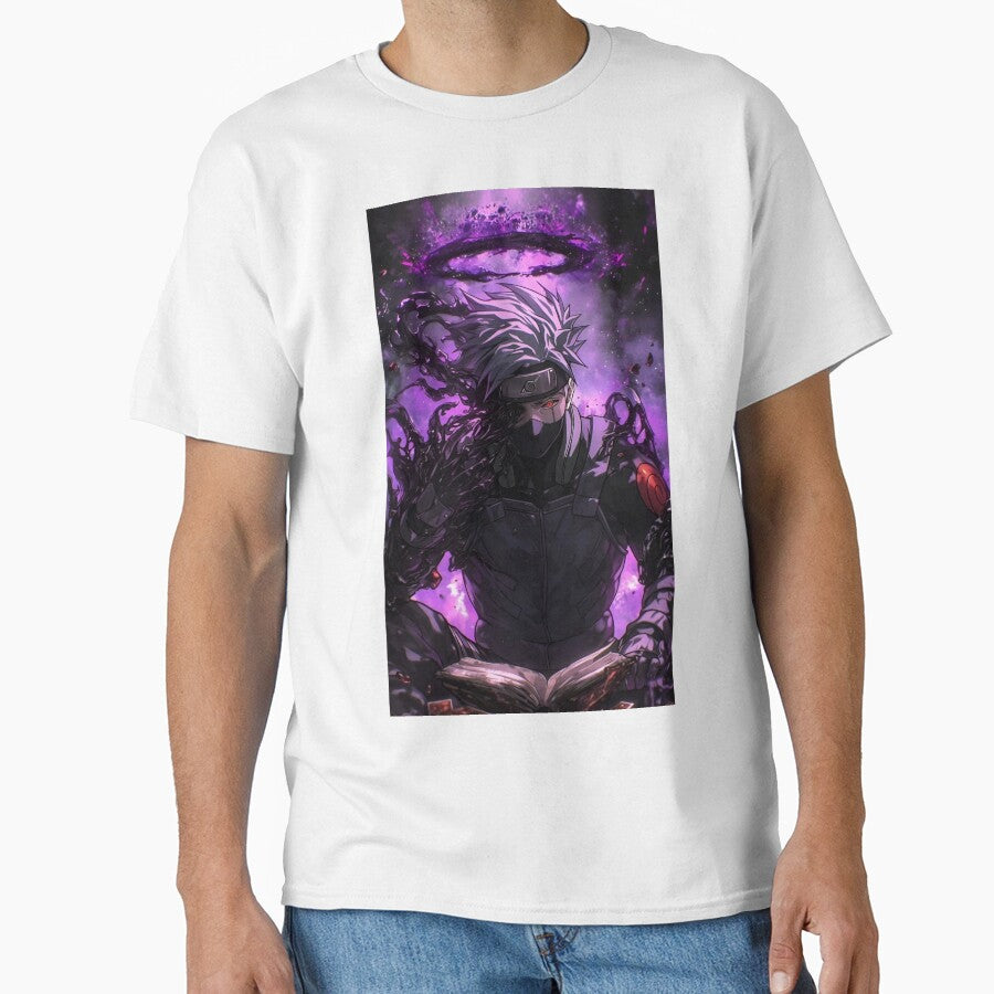Dark Anime Ninja Mage – Purple Energy Masked Warrior Art by Dyan4 T-Shirts, Hoodie, Sweatshirt | BlankRebels.com (Image 1)
