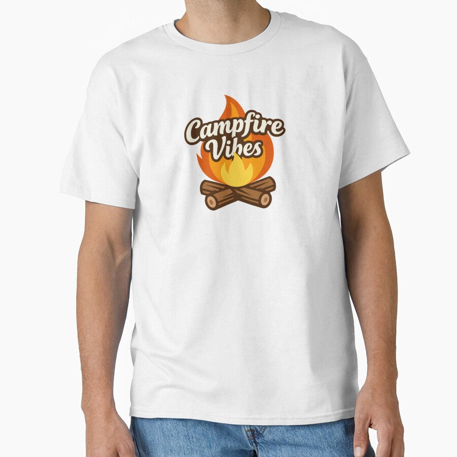 Campfire Vibes Retro Camping Bonfire by American Spirit T-Shirts, Hoodie, Sweatshirt | BlankRebels.com (Image 1)