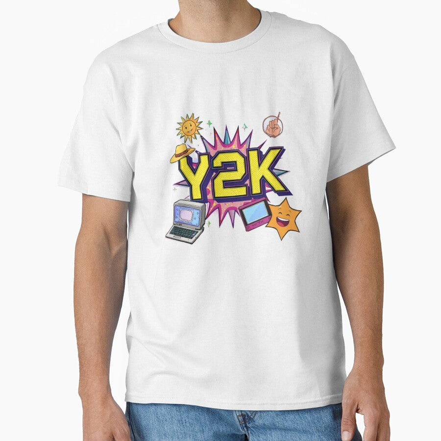 “Y2K Throwbacks – Retro 2000s Aesthetic T-Shirt” by rsuniquestyle Hoodie, Sweatshirt | BlankRebels.com (Image 1)
