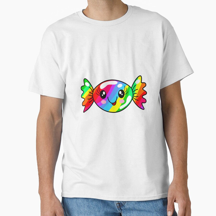 Kawaii Rainbow Candy With Adorable Smile by CreativeCranium