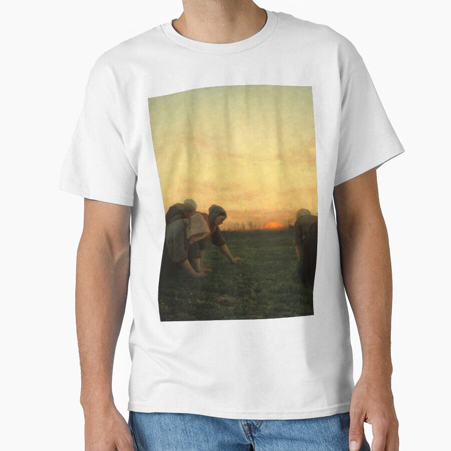 Sunset painting, Sunset Artwork,The Weeders by danaJG T-Shirts, Hoodie, Sweatshirt | BlankRebels.com (Image 1)