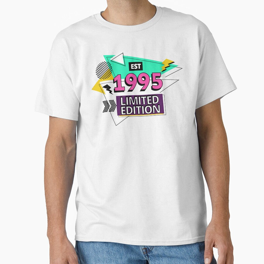Est 1995 Limited Edition Retro Style by humnoo T-Shirts, Hoodie, Sweatshirt | BlankRebels.com (Image 1)