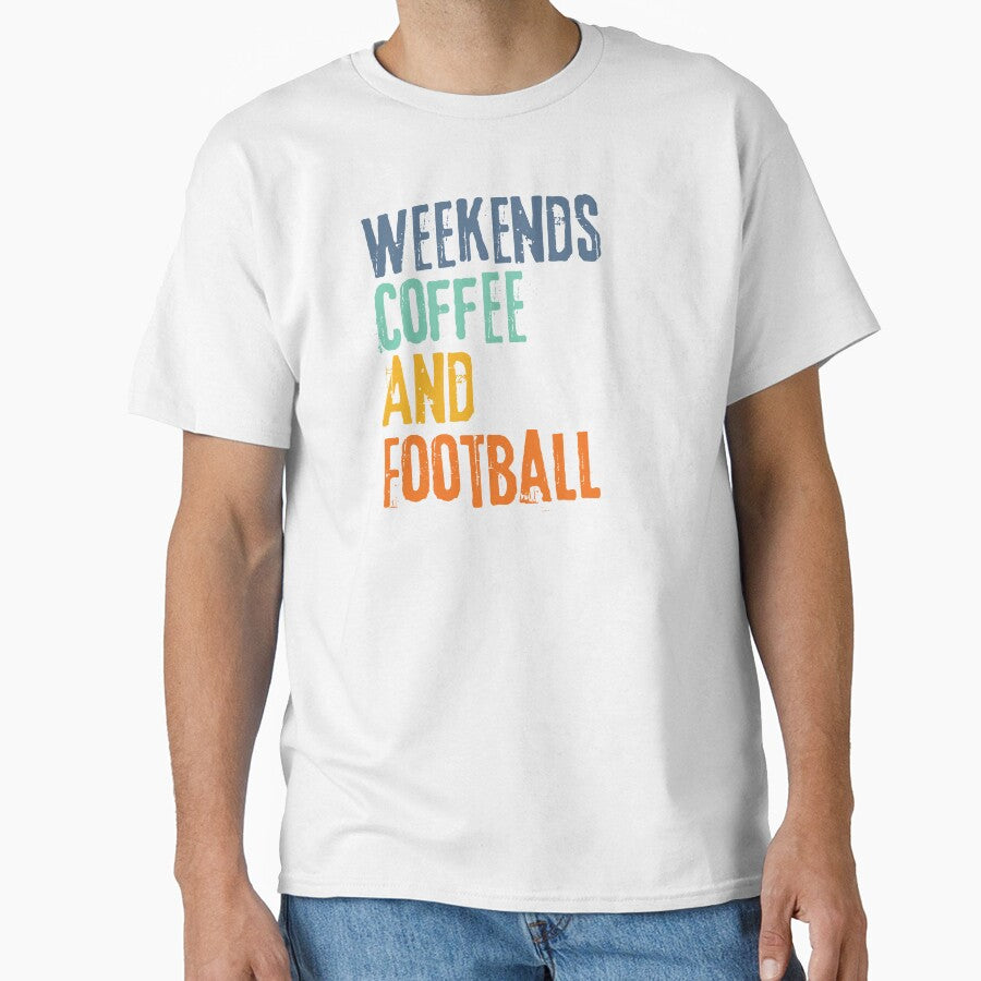 Funny Retro Weekends Coffee and Football by WeirdlyRare