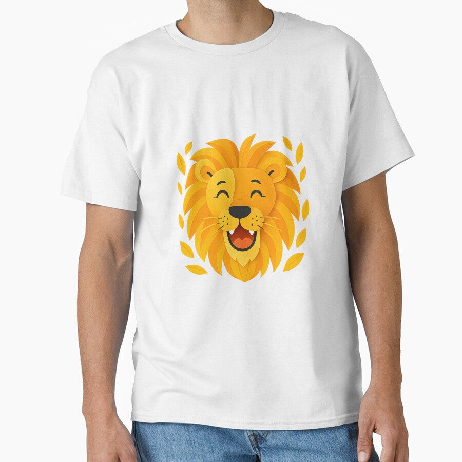 Laughing Lion Line Art – Bold, Beautiful & Perfect for Big Cat Lovers! by amiplay T-Shirts, Hoodie, Sweatshirt (Image 1)