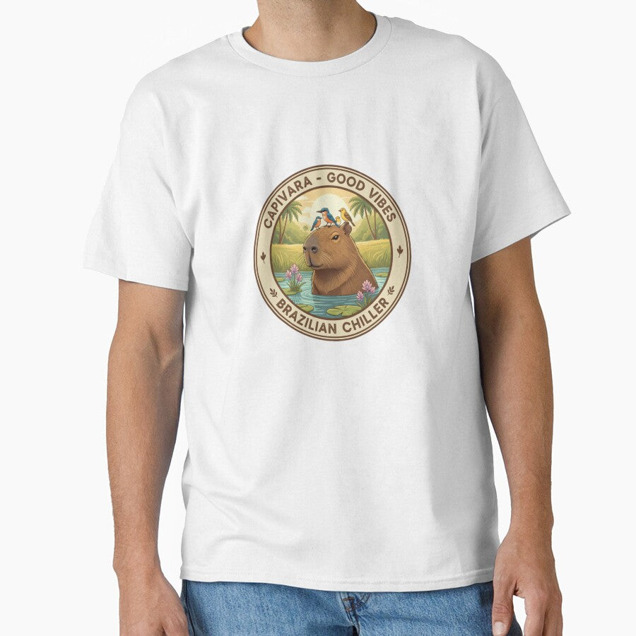 Zen Capybara & Friends - Brazilian Nature Art by TeusStore T-Shirts, Hoodie, Sweatshirt | BlankRebels.com (Image 1)