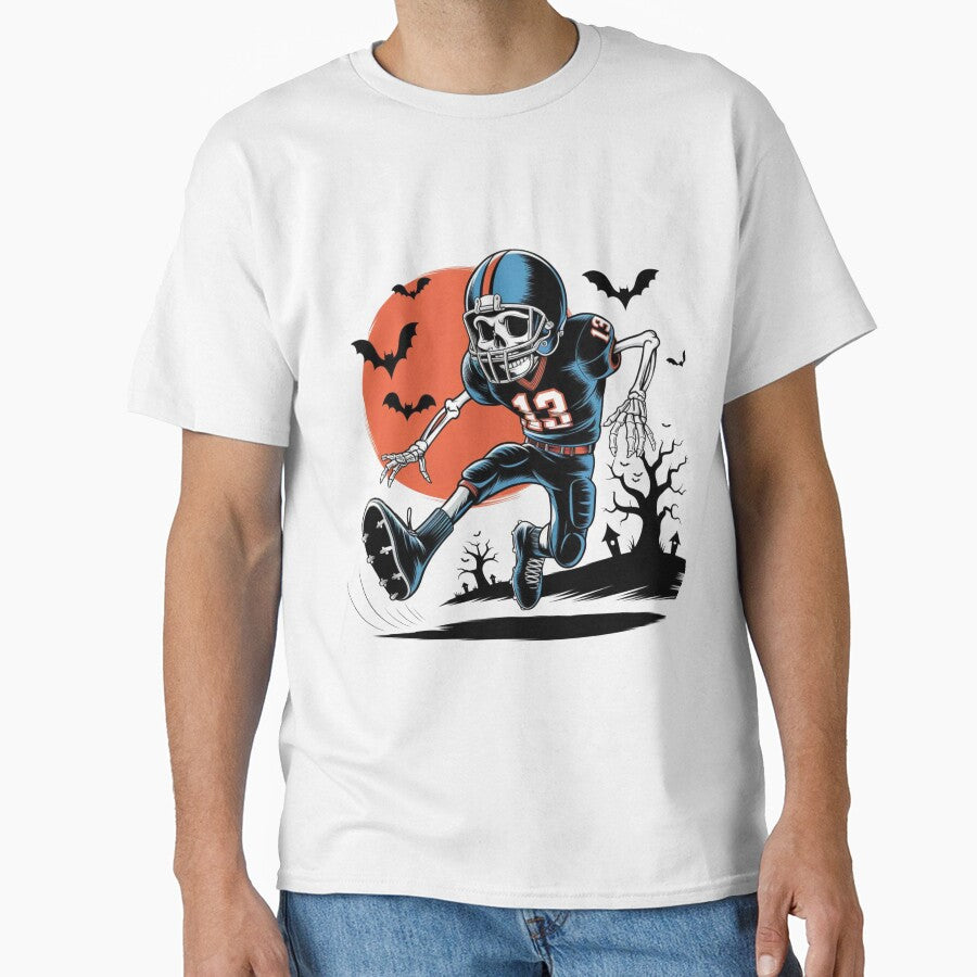 American Football Skeleton Halloween Football Fans T-Shirts, Hoodie, Sweatshirt