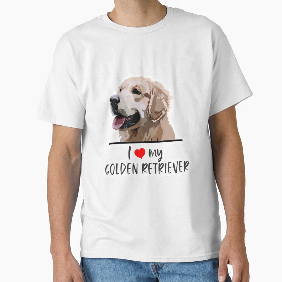 I love my Golden Retriever by Hollyroseart T-Shirts, Hoodie, Sweatshirt | BlankRebels.com (Image 1)