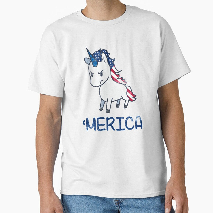 Americorn Funny Unicorn America Or Merica by Studio520 T-Shirts, Hoodie, Sweatshirt | BlankRebels.com (Image 1)