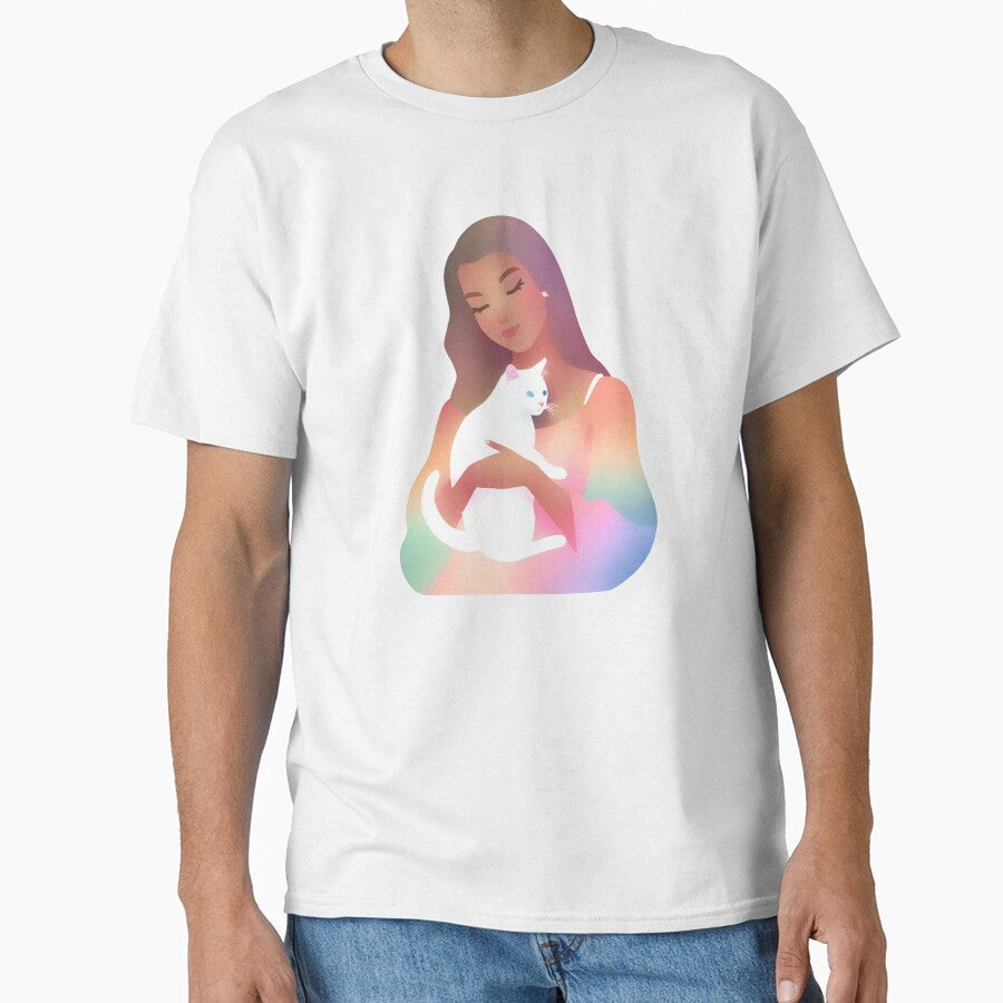 Woman holding cat | Cat mom | Cat lover by PurpleWay T-Shirts, Hoodie, Sweatshirt | BlankRebels.com (Image 1)