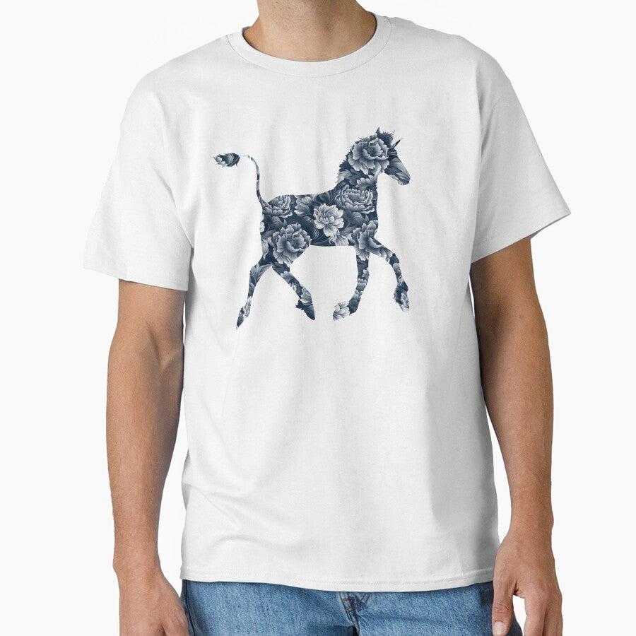 Porcelain Blue Unicorn Foal by Spinyflowerart T-Shirts, Hoodie, Sweatshirt | BlankRebels.com (Image 1)