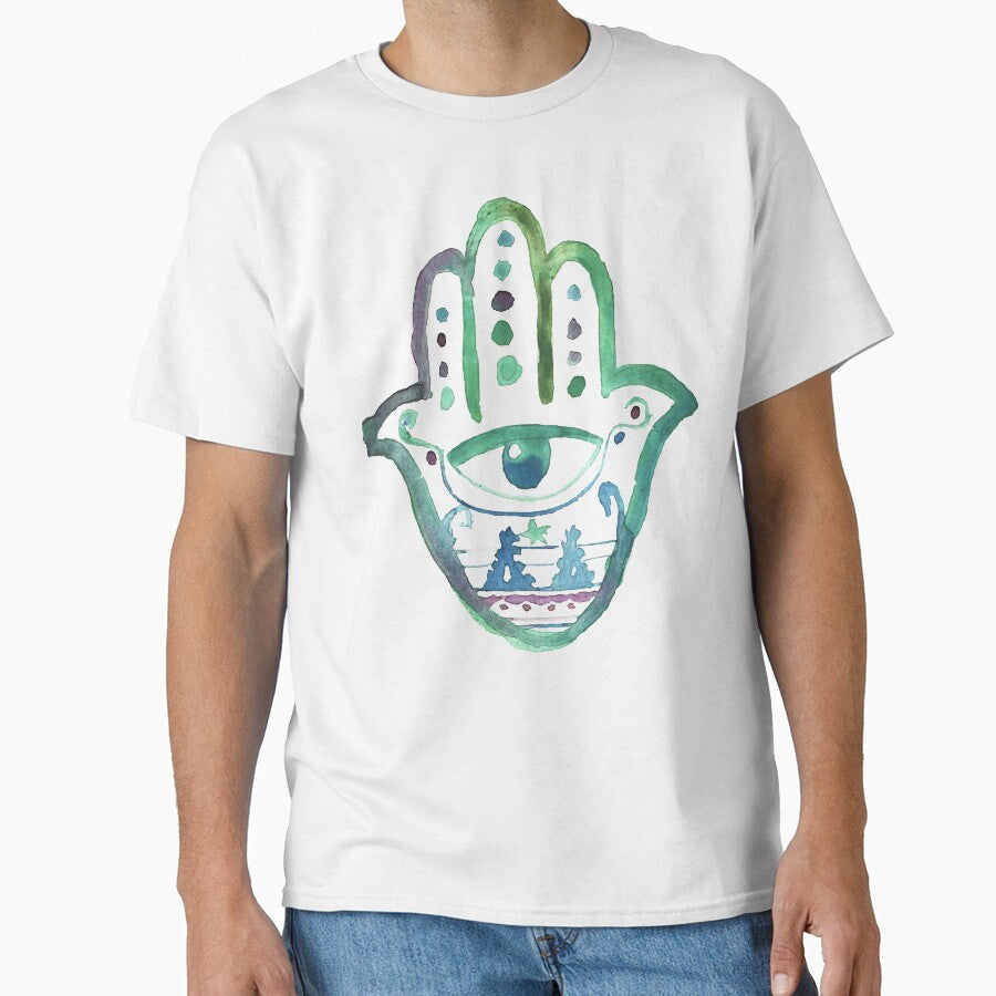 Hamsa Hand 3 by Jill Ra T-Shirts, Hoodie, Sweatshirt | BlankRebels.com (Image 1)