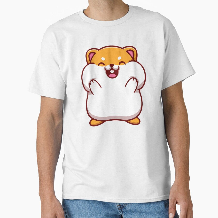 kawaii hamster new classic sticker by anandsiva2703
