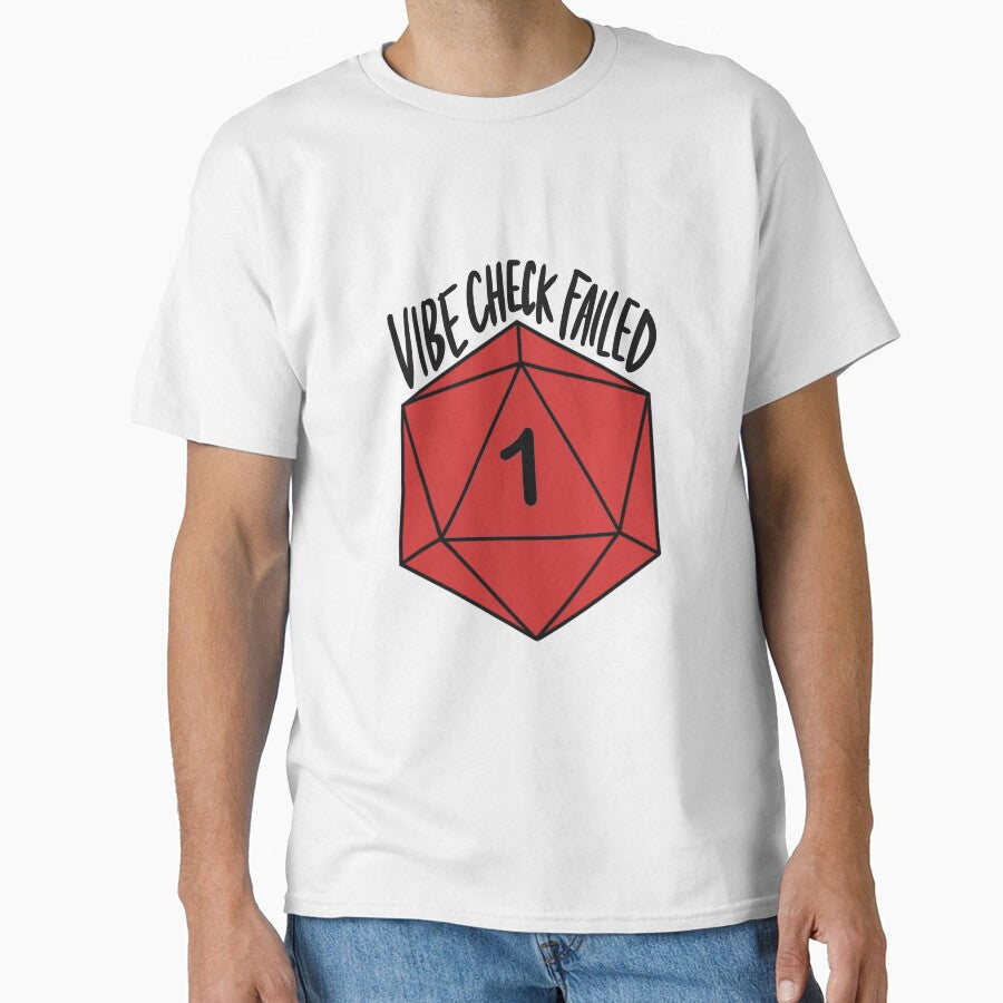Vibe Check Failed D20 by ladystromas T-Shirts, Hoodie, Sweatshirt | BlankRebels.com (Image 1)