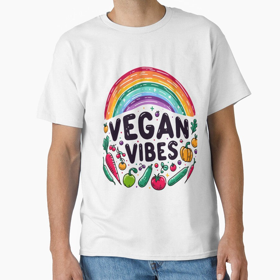 Vegan Vibes Cute Vegan by KitonicTees T-Shirts, Hoodie, Sweatshirt | BlankRebels.com (Image 1)