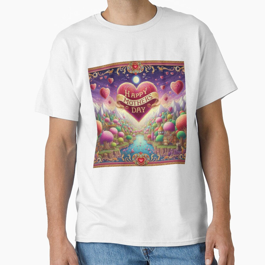 Heart Mothers Day Scenery river trees by Illuministique T-Shirts, Hoodie, Sweatshirt | BlankRebels.com (Image 1)