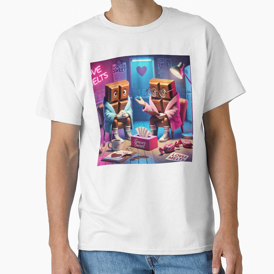 Chocolate Therapy Session – Funny 3D Candy Romance Parody by ComedyInkFactor T-Shirts, Hoodie, Sweatshirt (Image 1)