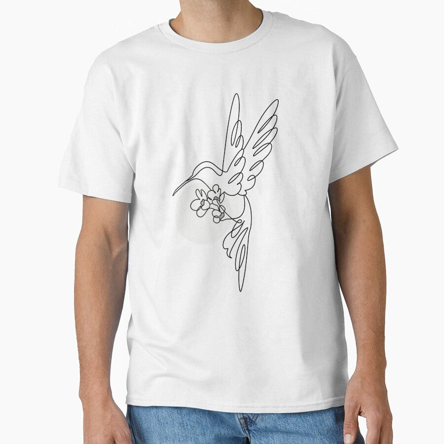 Minimal Art Bird Flowers T-Shirts, Hoodie, Sweatshirt