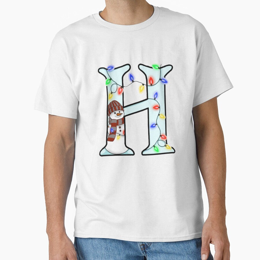 Holiday themed letter H by Artistkhg T-Shirts, Hoodie, Sweatshirt | BlankRebels.com (Image 1)