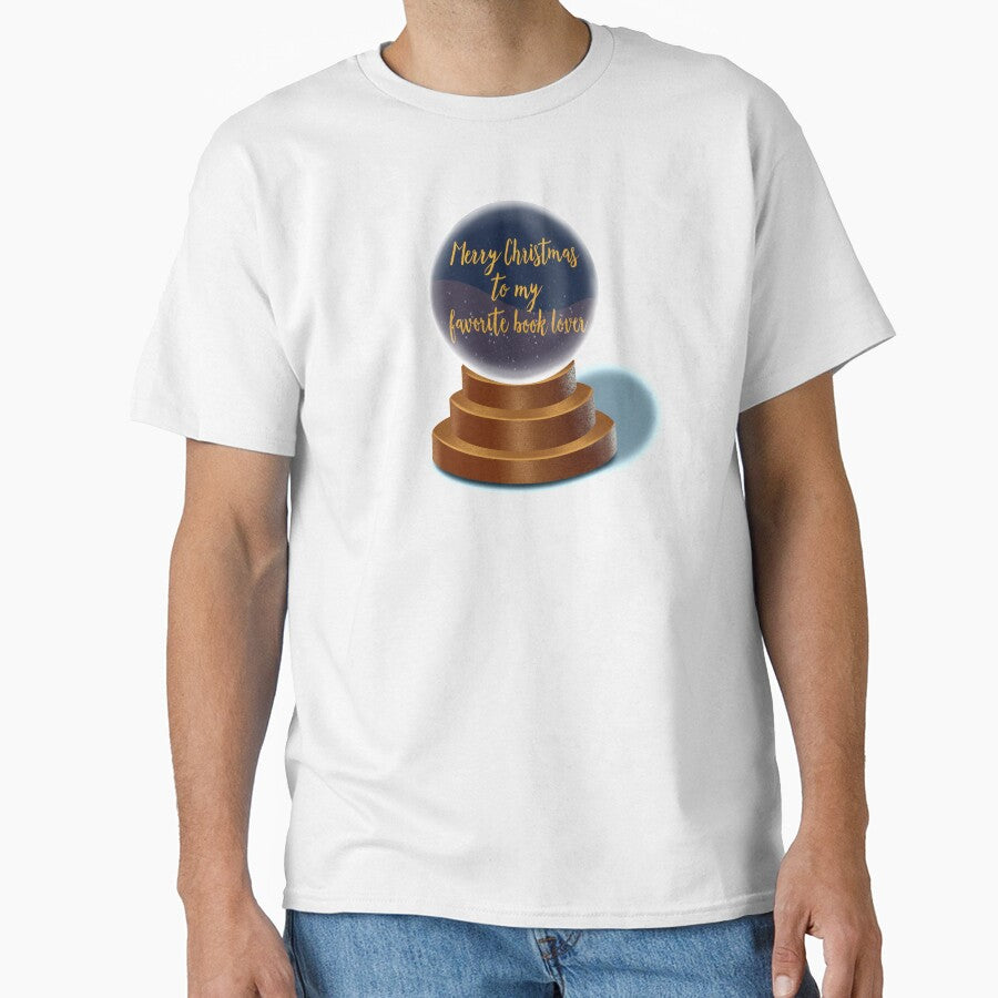 Merry Christmas Card Book Lover Snowglobe Design by shoppingwithG T-Shirts, Hoodie, Sweatshirt | BlankRebels.com (Image 1)