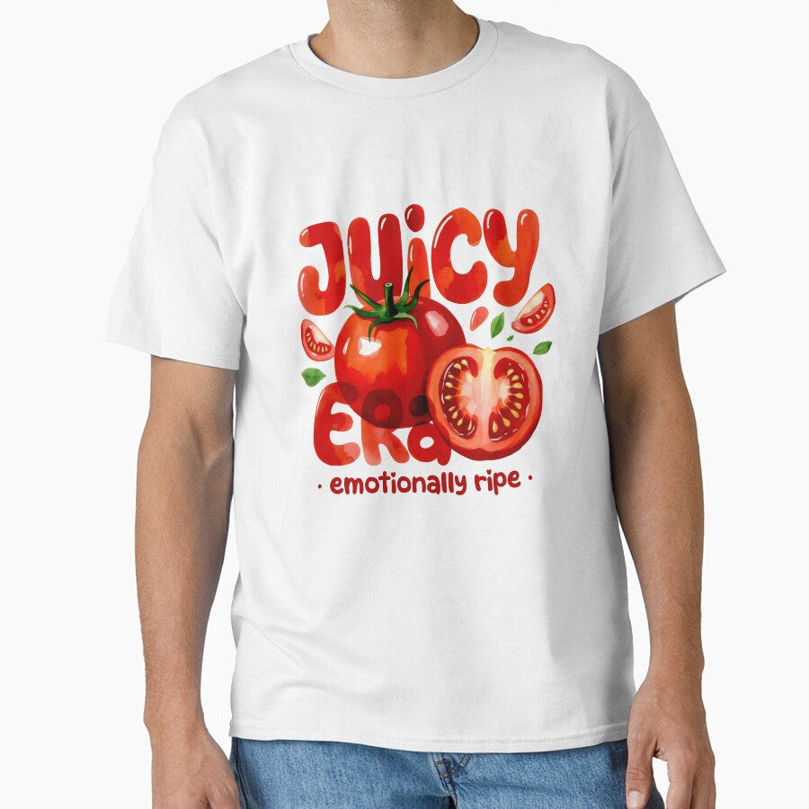 Juicy Era Emotionally Ripe - Red Tomato Watercolor Art by SplashTastic T-Shirts, Hoodie, Sweatshirt (Image 1)