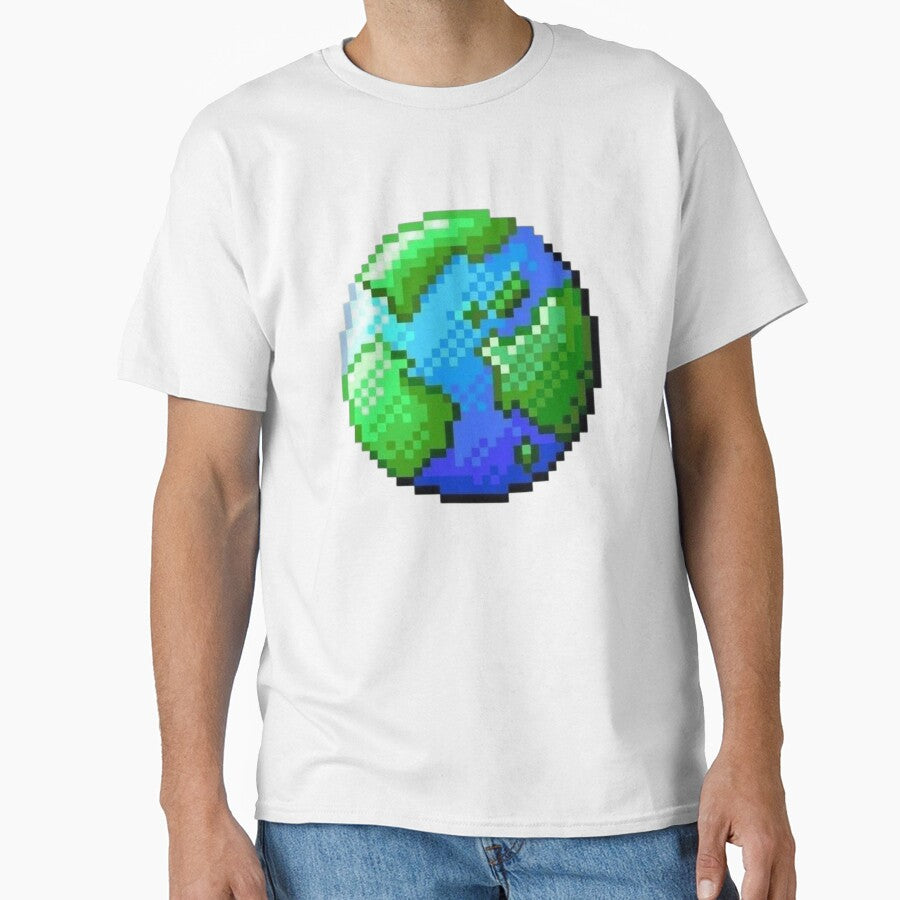 Earth pixel design by FrostCore1 T-Shirts, Hoodie, Sweatshirt | BlankRebels.com (Image 1)