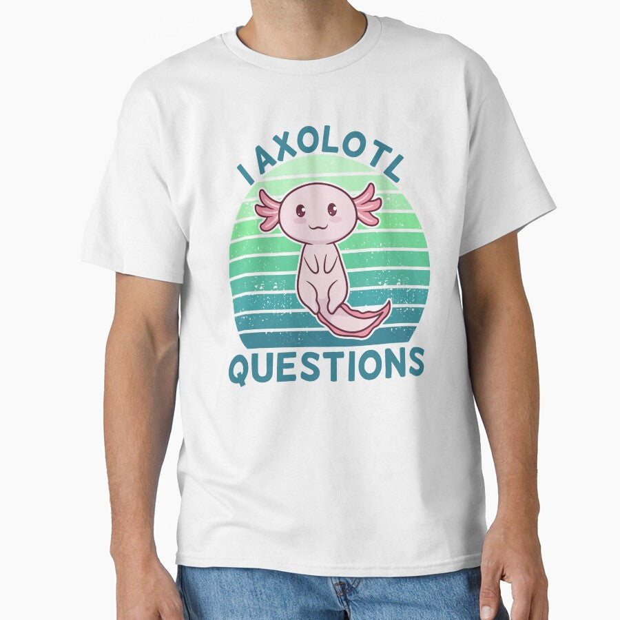 I Axolotl Questions Cute Kawaii Salamander by dreammerchant