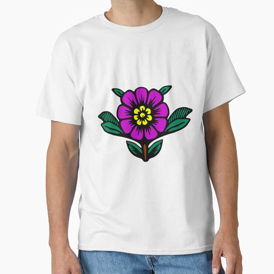 Cartoon Purple Flower by Reethes T-Shirts, Hoodie, Sweatshirt | BlankRebels.com (Image 1)