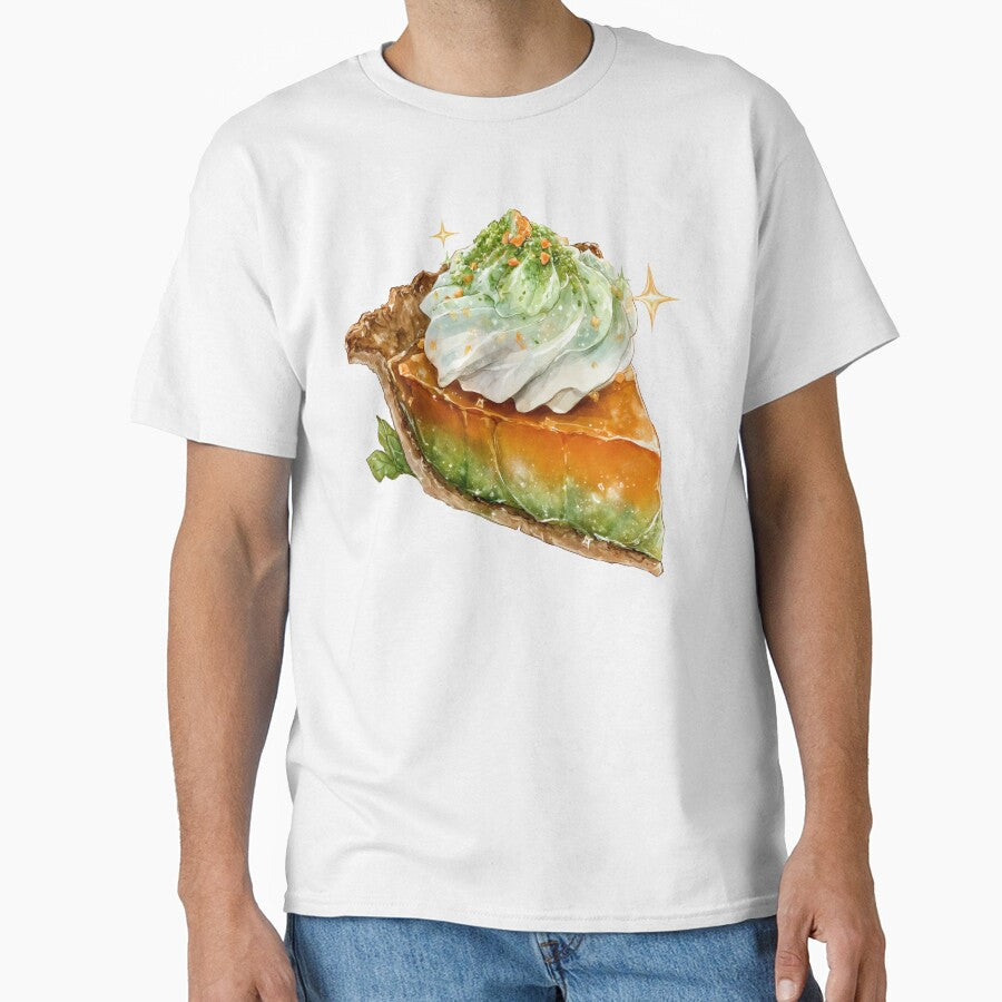 Magical Pumpkin Matcha Pie Fantasy Fall Dessert Art by Anastasiia Yurevych T-Shirts, Hoodie, Sweatshirt (Image 1)