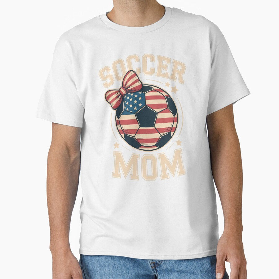 Soccer Mom USA Flag All American Mother Day by BlassmausArt