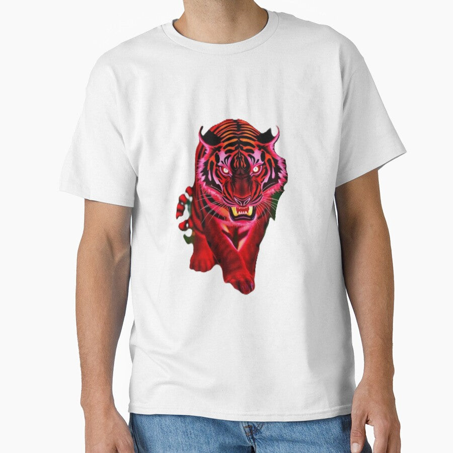 Fierce Crimson Tiger by King Of Designs T-Shirts, Hoodie, Sweatshirt | BlankRebels.com (Image 1)