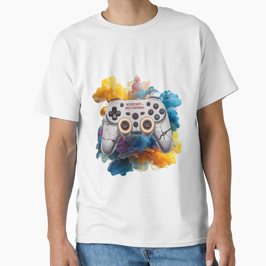 No Restarts Only Continues by SloganSauce T-Shirts, Hoodie, Sweatshirt | BlankRebels.com (Image 1)