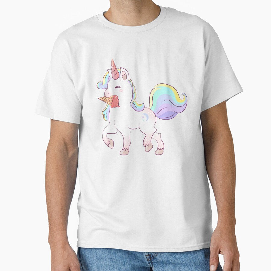 Unicorn Eating Ice Cream - Kids Girls by OMGCutie T-Shirts, Hoodie, Sweatshirt | BlankRebels.com (Image 1)