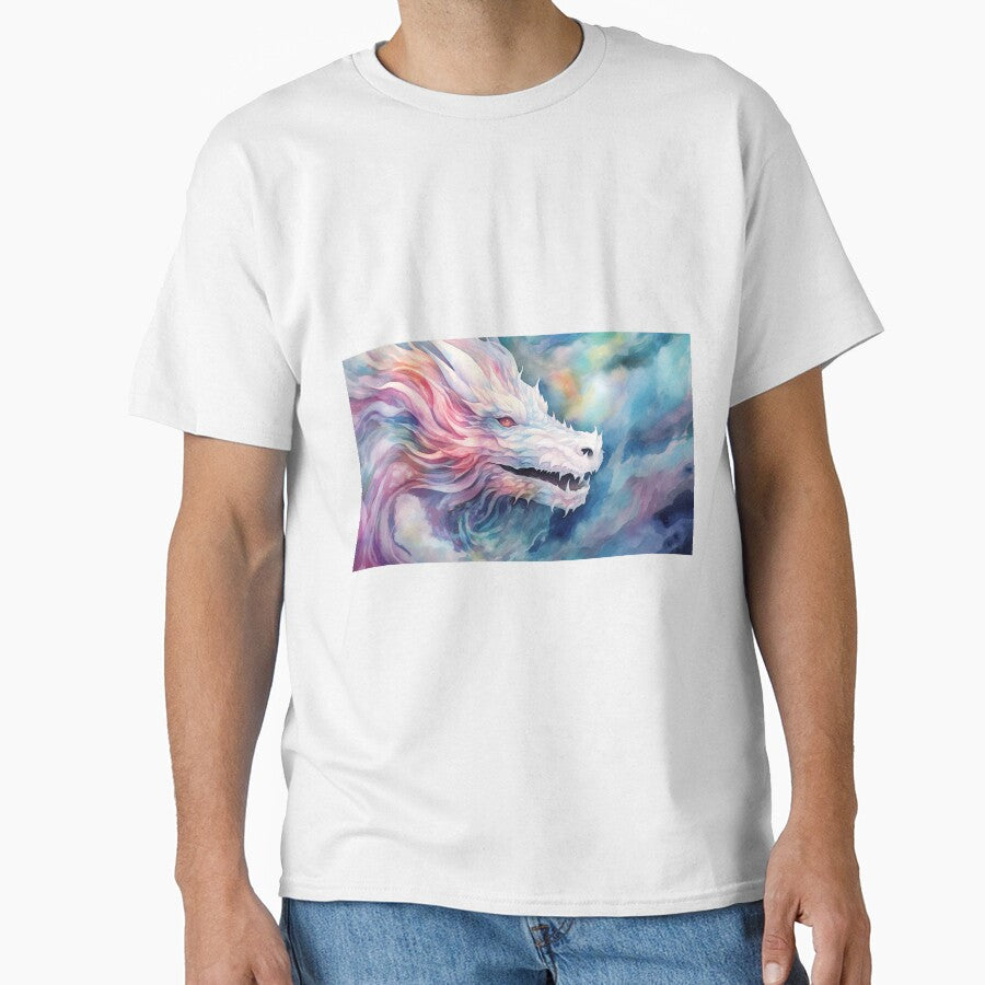 Fantasy Watercolor - Peaceful Dragon by Fantasy Masterpiece T-Shirts, Hoodie, Sweatshirt | BlankRebels.com (Image 1)