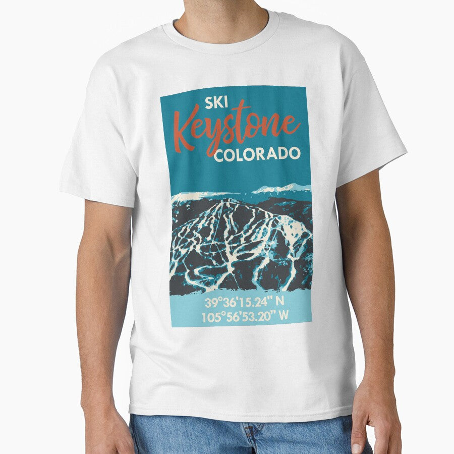 Keystone Mountain Vintage Ski Poster T-Shirts, Hoodie, Sweatshirt
