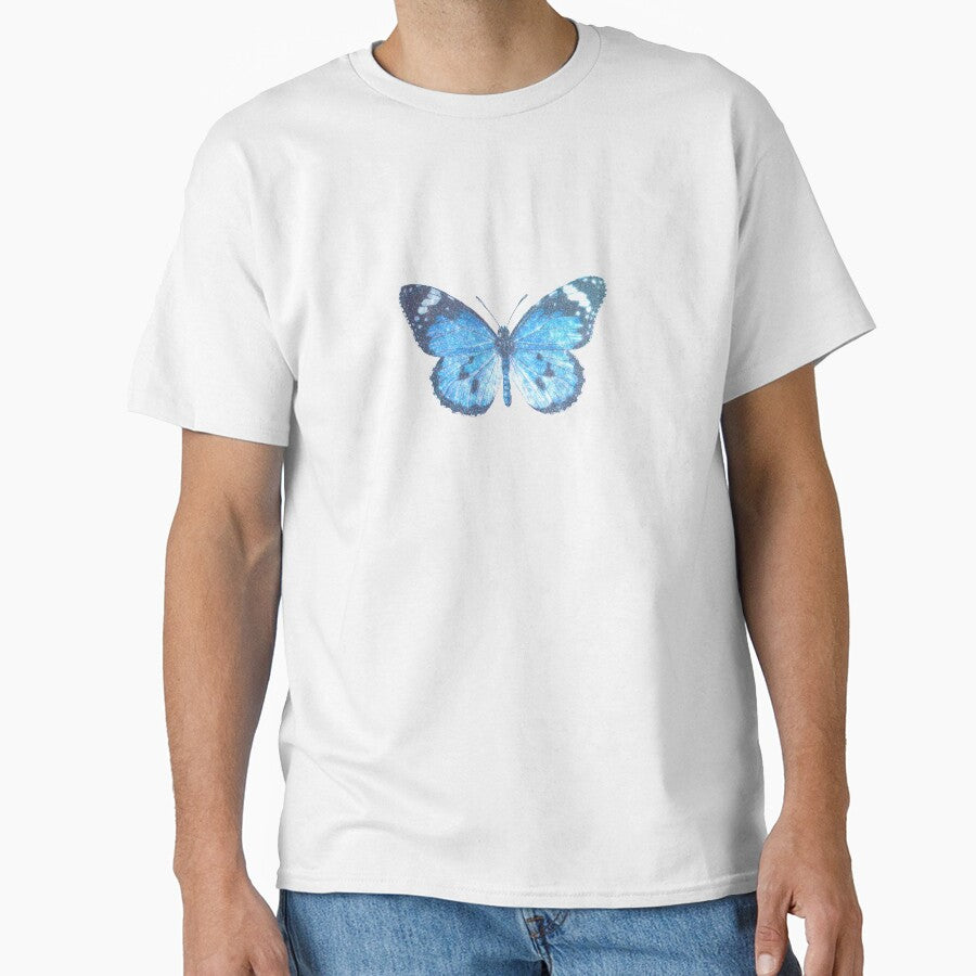 Blue Glitter Butterfly by Scarletdove T-Shirts, Hoodie, Sweatshirt | BlankRebels.com (Image 1)