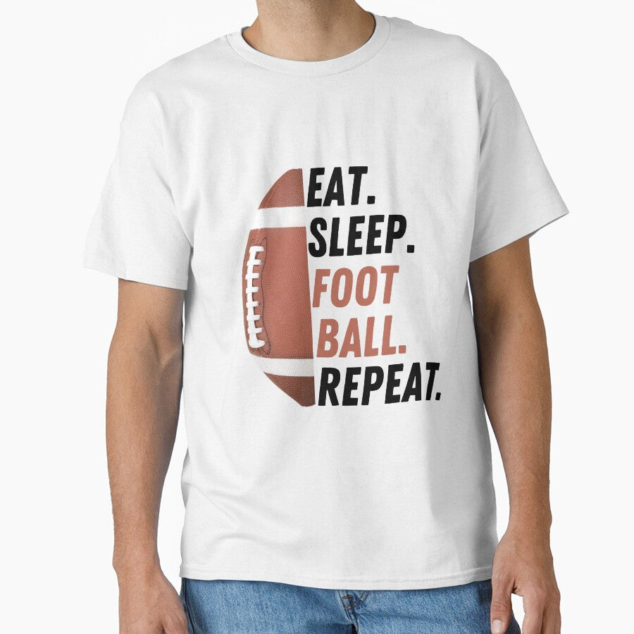 Eat Sleep Football Repeat,  Love Football Vintage Gift by Mustaph-Shop